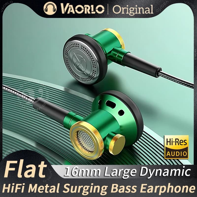 D08 Metal HiFi 3.5mm/Type-C Headset Ear Headset Headset with Wired Microphone Light Sound Bass Headphones for Sports Music Players