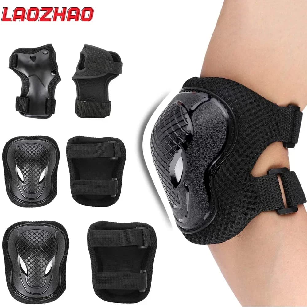 Set di protezioni per bambini da 6 pezzi - Ginocchiere, gomitiere e protezioni per le mani per skateboard/scooter/pattinaggio - Per ragazzi