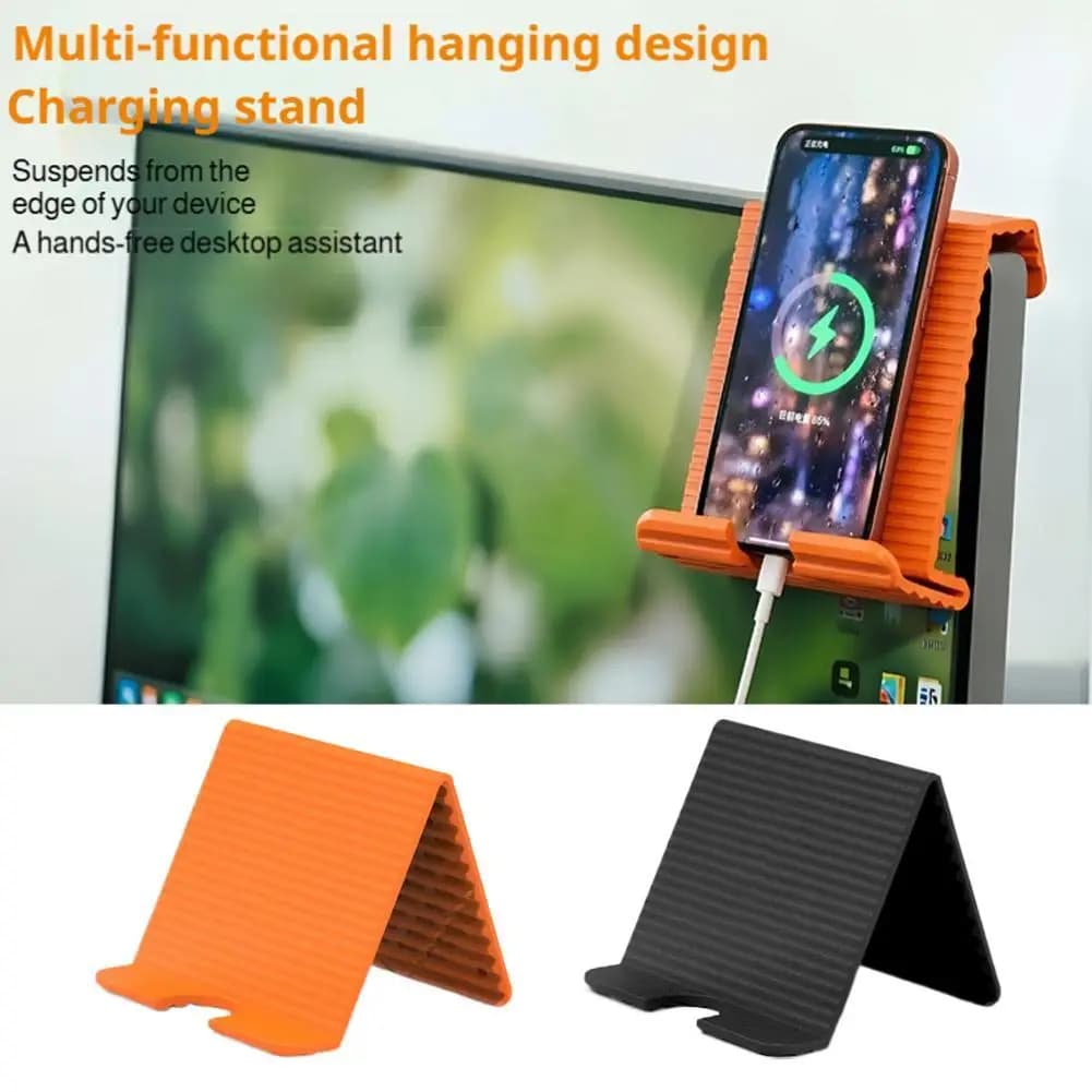 Supporto Pieghevole in Silicone per Telefono e Tablet, Creativo e Portatile per Scrivania e Notebook