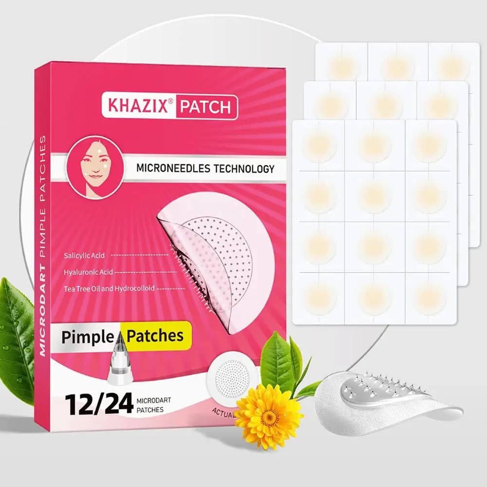 12/24 Parts Cerotti Microaghi Idrocolloidali per Brufoli, Cerotti Invisibili per Coprire l'Acne During the Night