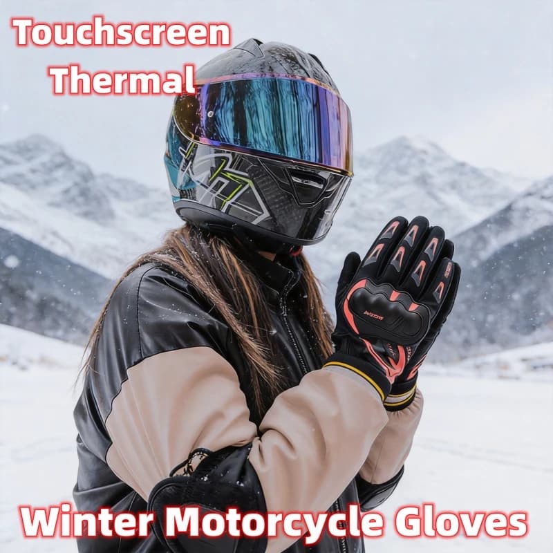 SUOMY Winter 100% Waterproof Motorcycle Gloves Touchscreen Thermal Guantes Moto Luvas Motosiklet Eldiveni S-XXL