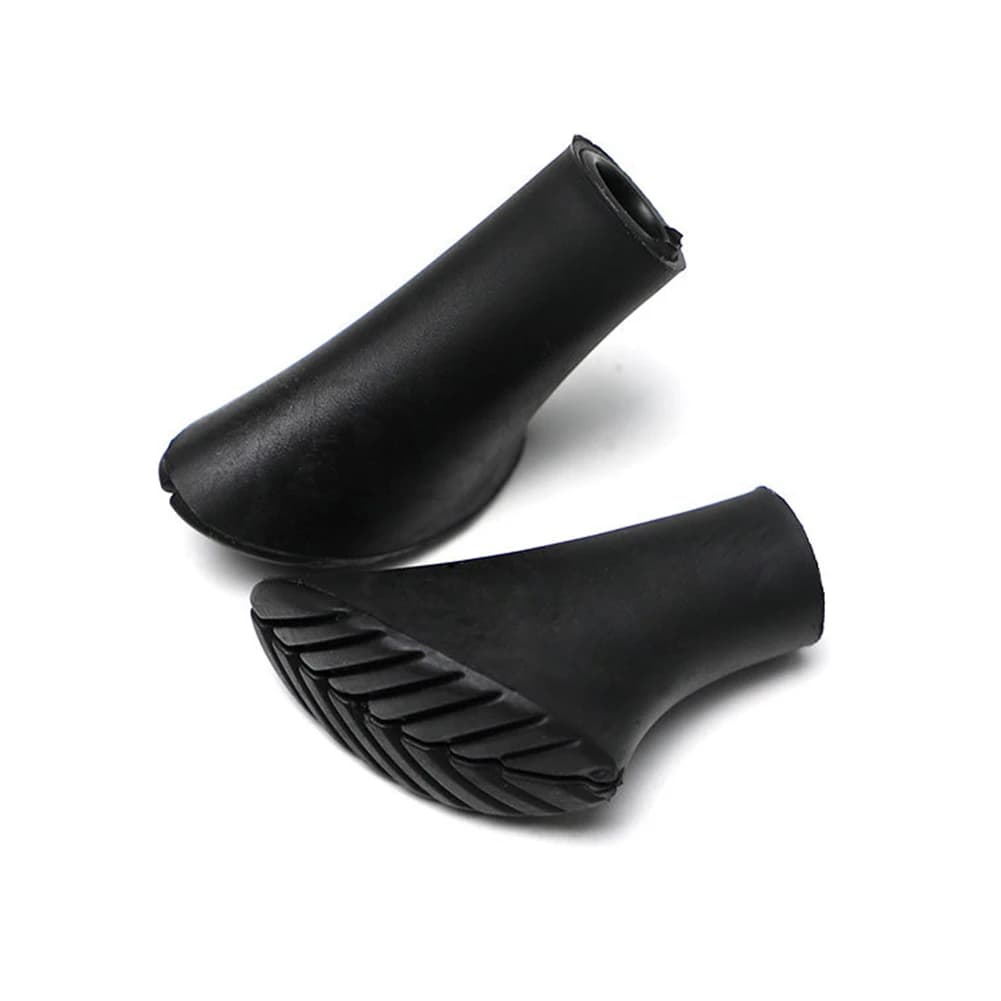 1 Pair Walking Trekking Pole Tip Protector Rubber Pad Cushioning Replacement Tip Trekking Pole Anti-skid Foot Cover Outdoor Part