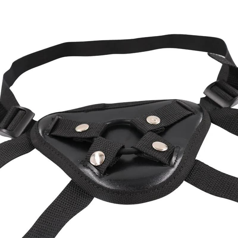 Strap on Dildo Harness Lesbiche Giocattoli adulti del sesso per le donne Uomini Pegging Dildo Regola la vita Coscia Morbido nylon Cintura in pelle vegana Giocattoli