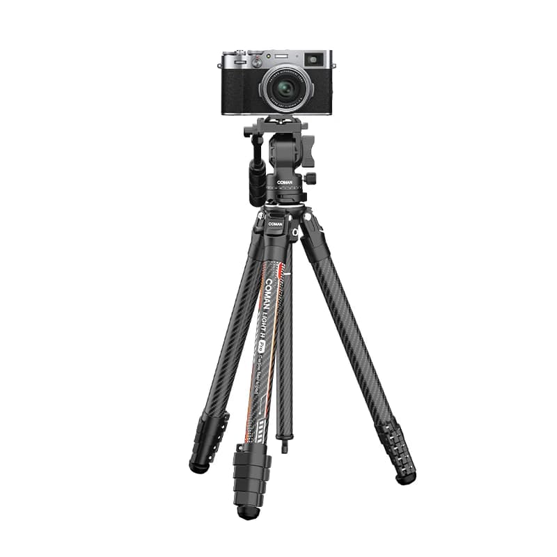 Treppiede professionale leggero per fotocamera Light H Pro con monopiede per fotocamera convertibile con testa idraulica