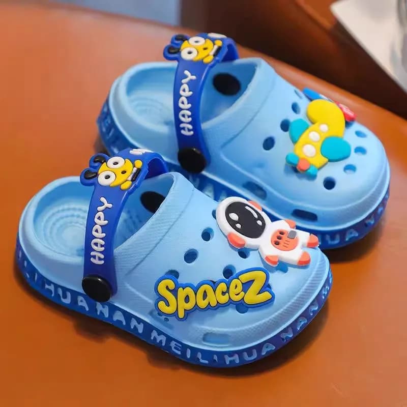 Scarpe Sandali con suola morbida per bambini Cartoon - Sandali con punta chiusa per bambini antiscivolo ultraleggeri per la spiaggia di ragazzi e ragazze