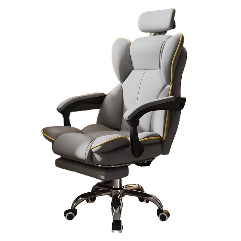 Sedia da Gaming Ergonomica Girevole per Casa e Ufficio - Schienale in Rete Confortevole - Seduta in Pelle Sintetica di Nylon - Promozione Vendite