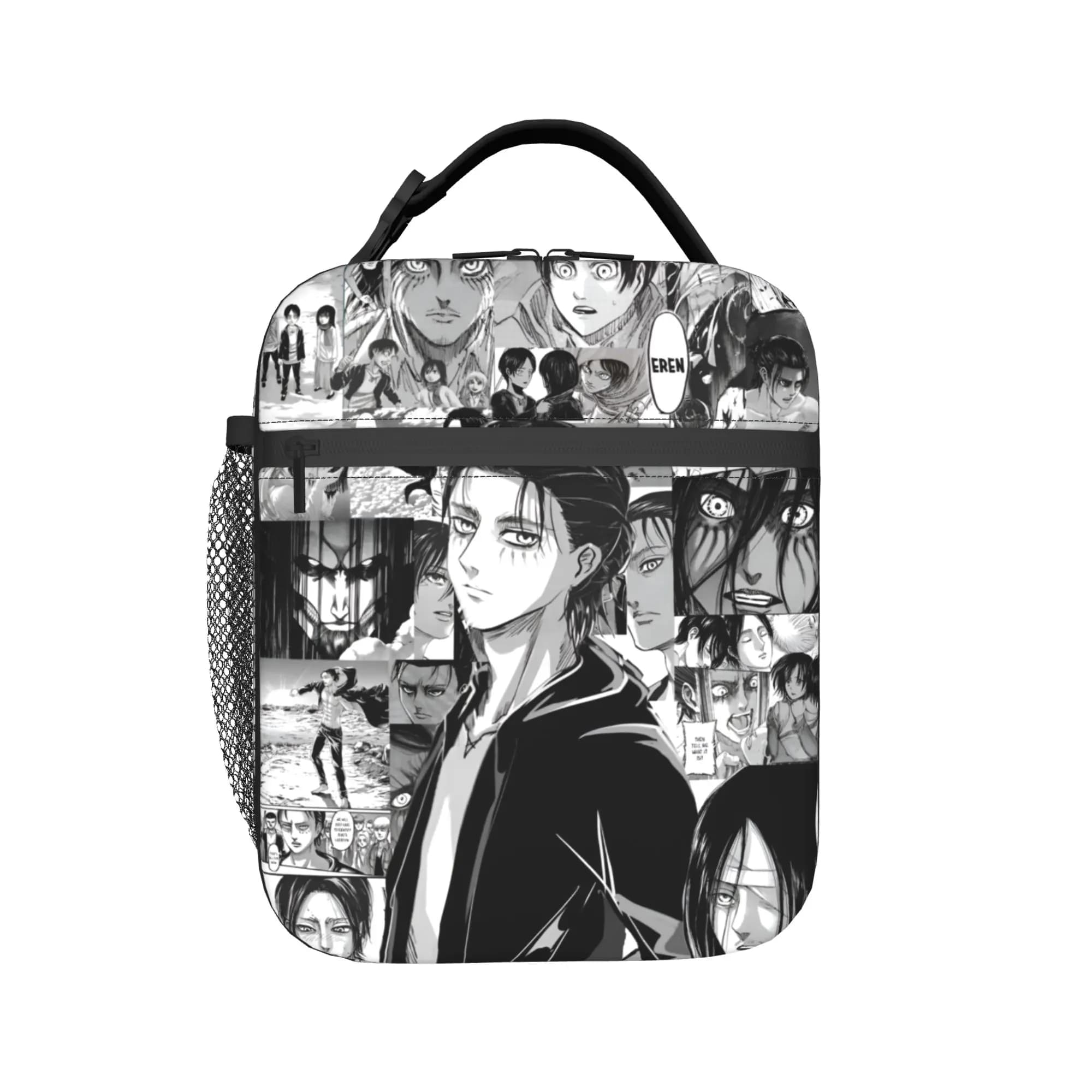 Custom Attacks on Titans Lunch Bag Warm Cooler Cool Cartoon Insulated Lunch Boxes for Office