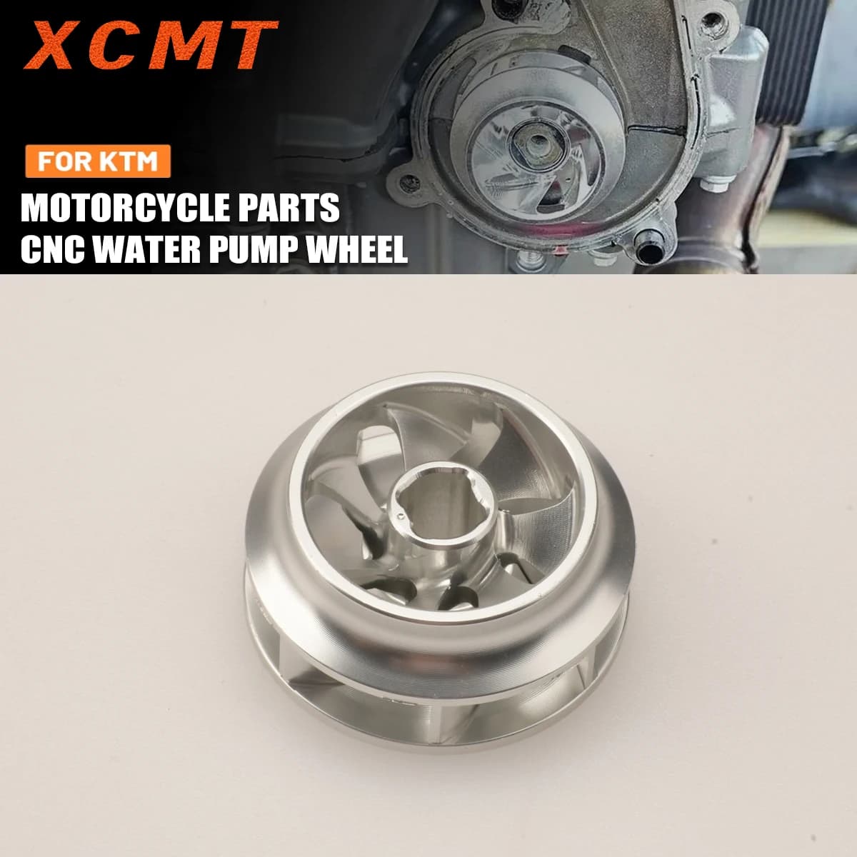 Motorcycle Accessories CNC Water Pump Wheel For KTM SX EXC XC XCW 125 150 250 300 350 450 500 530 Dirt Bike