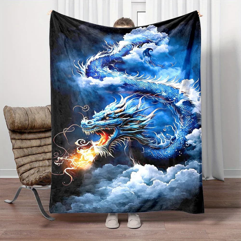 Coperta in pile di flanella con stampa digitale, in poliestere non tessuto, coperta reversibile contemporanea per tutte le stagioni con cartoni animati