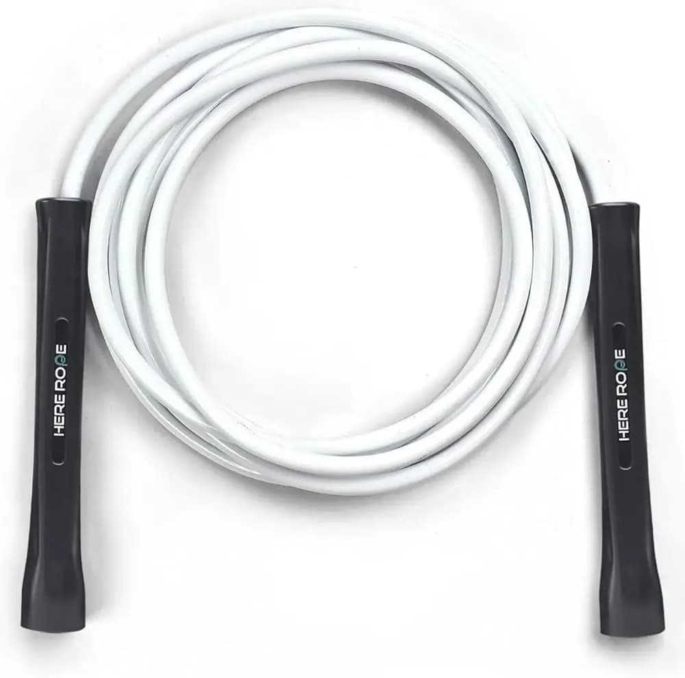 Corda per Saltare Regolabile da 6mm con Cavo Interno, Manici Infrangibili, PVC Resistente Anti-Piega per Fitness Uomo Donna