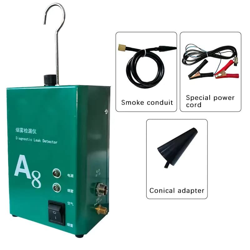 Rilevatore di perdite di fumo per automobili Riparazione di automobili Attrezzatura per il rilevamento di perdite di condotte Sistema di aspirazione dell'aria Rilevatore di perdite del generatore