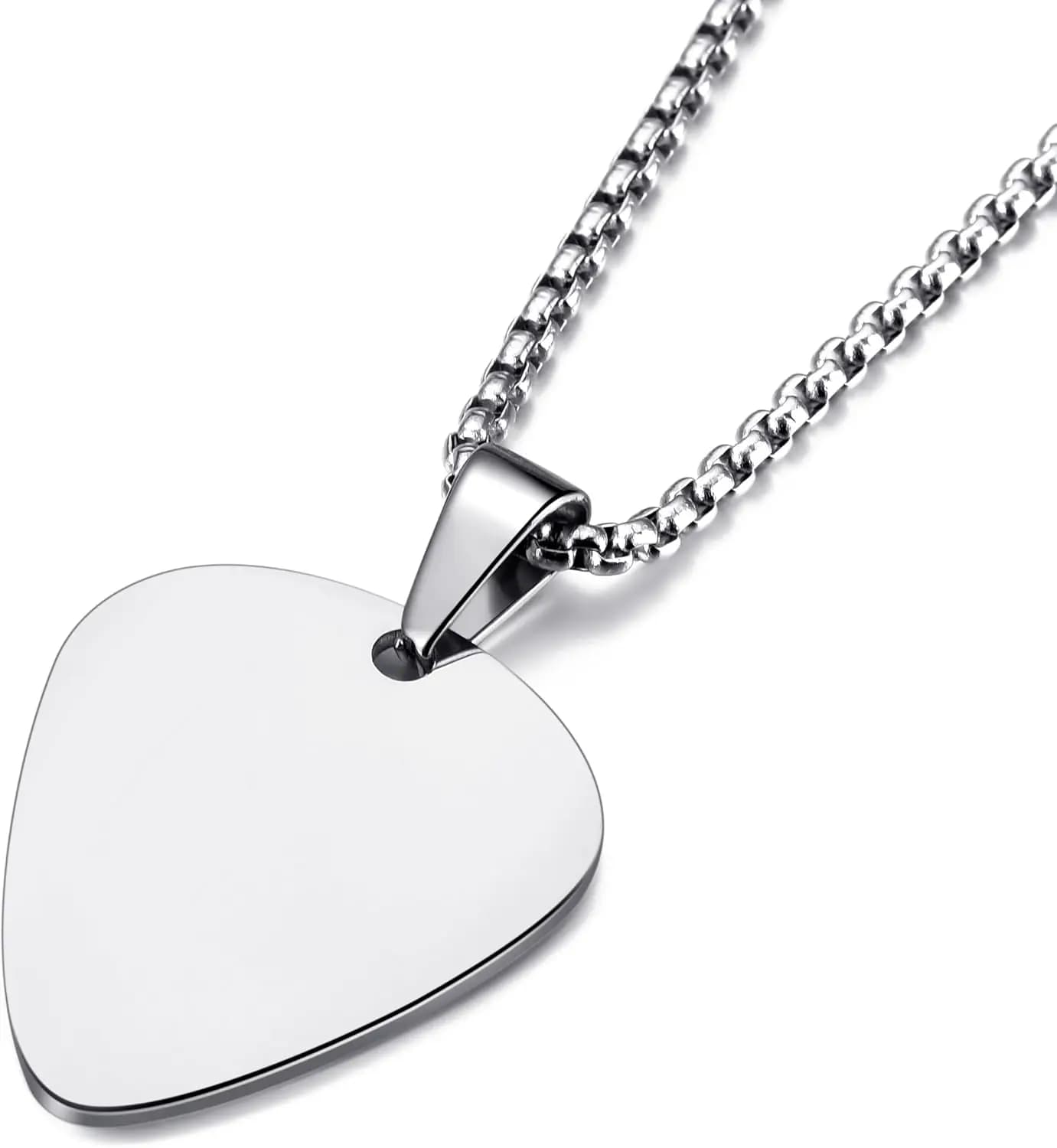 Collana con plettro per chitarra con lettera personalizzata per gioielli musicali con ciondolo per chitarra da uomo e donna