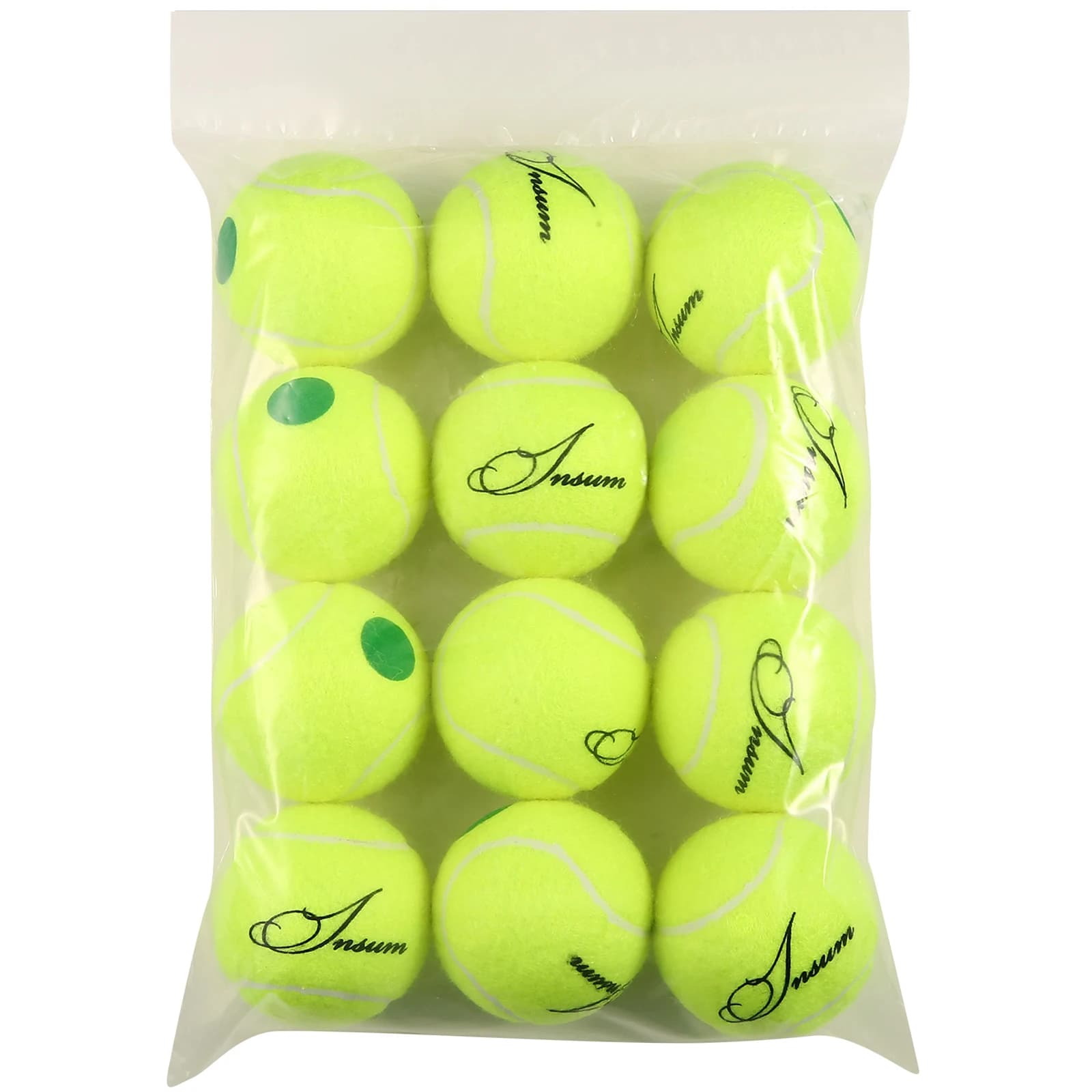 Palline da Tennis INSUM per bambini 25%,50%,75% pallina da Tennis a bassa compressione a velocità più lenta per palline da allenamento per bambini per principianti
