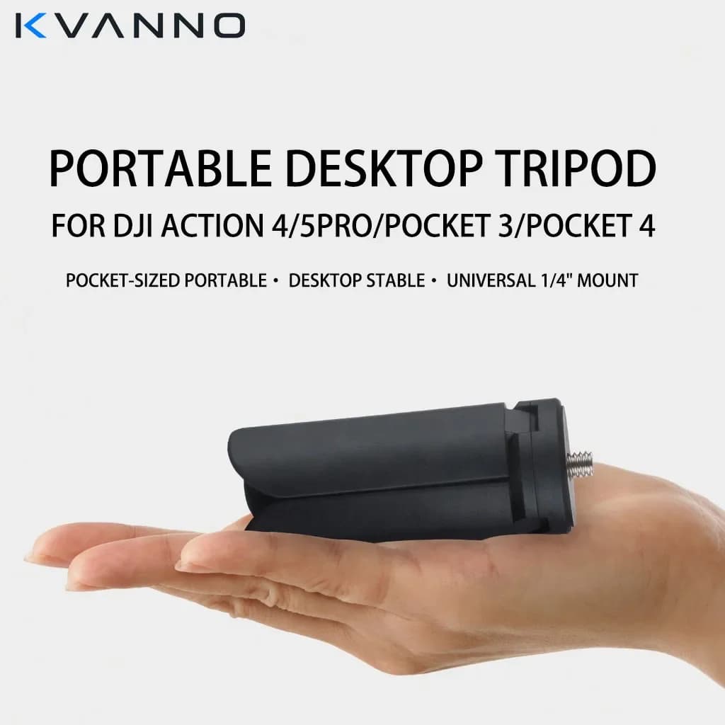 Supporto da Tavolo Portatile per Fotocamera Panoramica, Accessori per Vlog, Mini Treppiede per DJI Action 4/5Pro/Action 360 Pocket 3/Pocket4