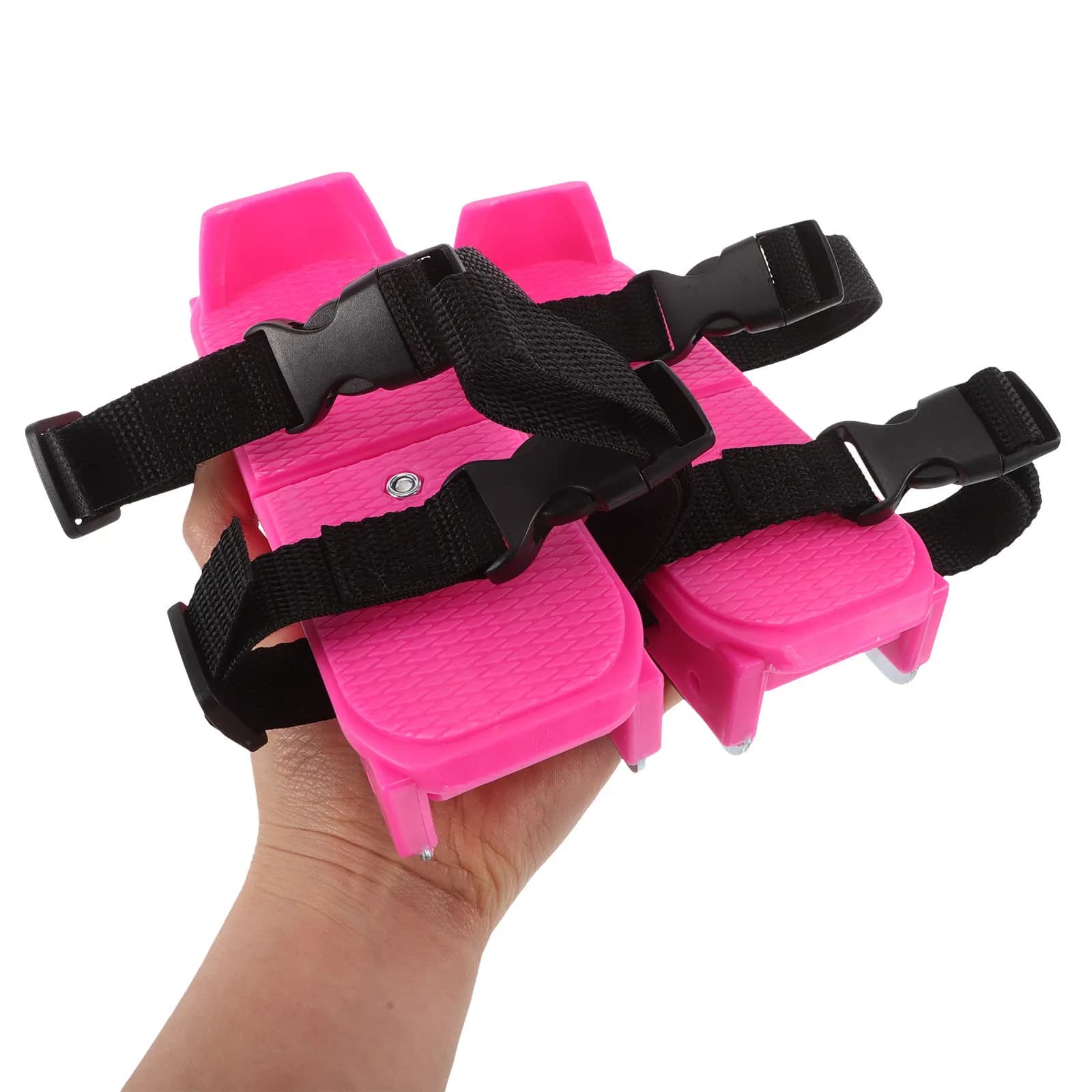 1 Paio di Pattini da Ghiaccio Regolabili per Bambini Principianti, Scarpe da Sci Mini per Sport Invernali sulla Neve, Attrezzatura per Pattinaggio su Ghiaccio all'Aperto, Stivali da Neve per Bambini