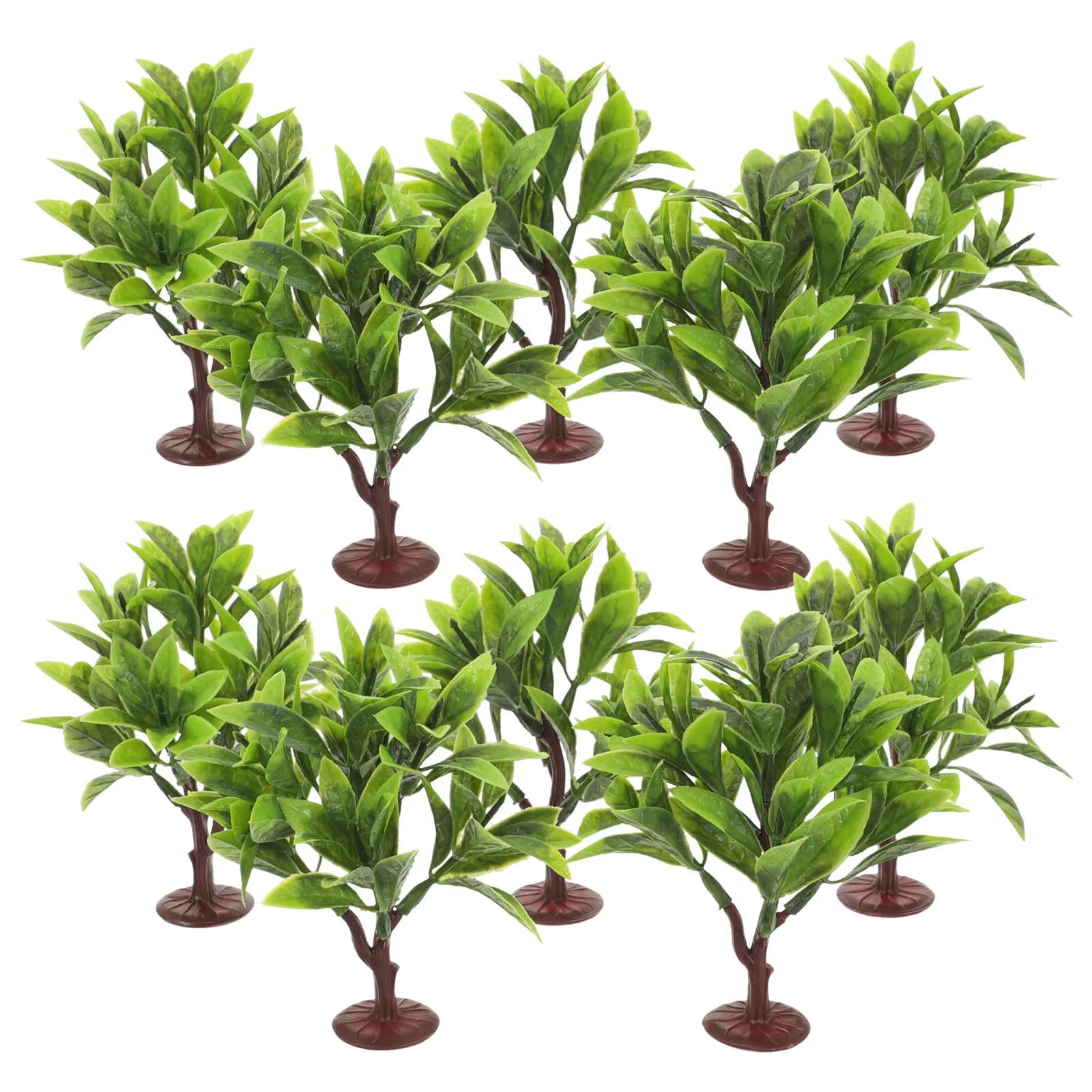 10 Pezzi Piante Artificiali Realistiche, Alberi in Miniatura per Decorazione Casa, Ufficio, Scrivania, Diorami, Artigianato e Accessori Fotografici