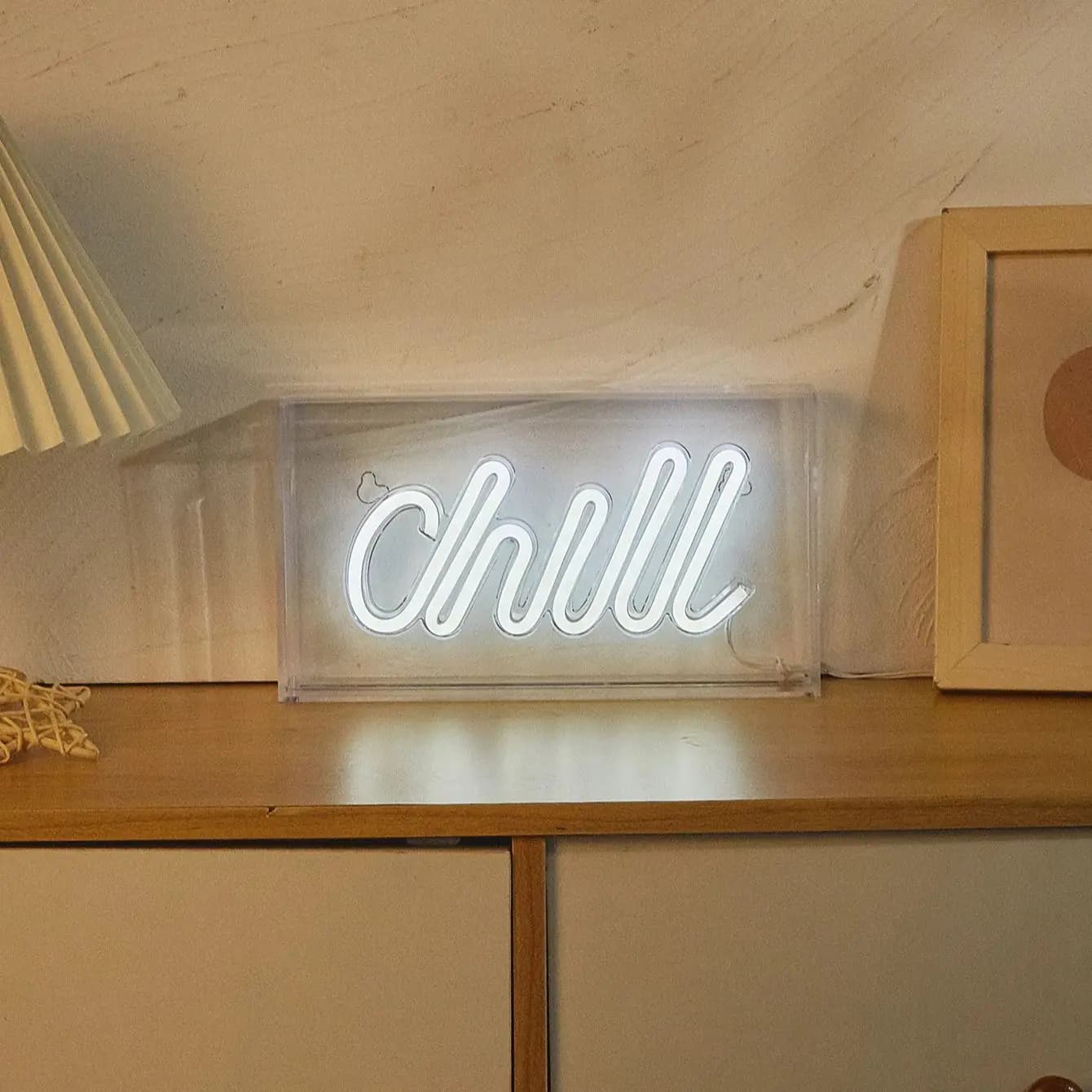 Chi-buy Insegna Luminosa a LED Neon, Luce Notturna USB a Forma di Insegna Neon, Ideale per Camera da Letto, Matrimoni, Sala Giochi, Regalo