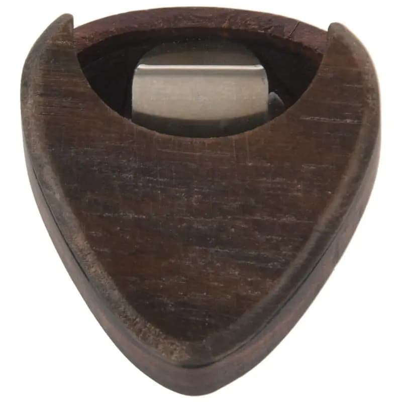 AEF6-3X Scatola Portatile per Plettri in Legno di Rosa, Accessori per Strumenti Musicali a Corda