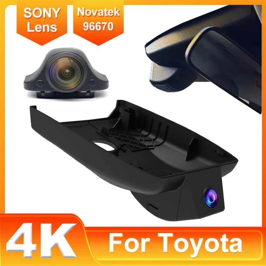For Toyota C-HR CHR 2021 2022 2023 4K UHD Dash Cam for Auto Camera Recorder Dashcam WIFI Auto Dvr Logging Devices Accessories