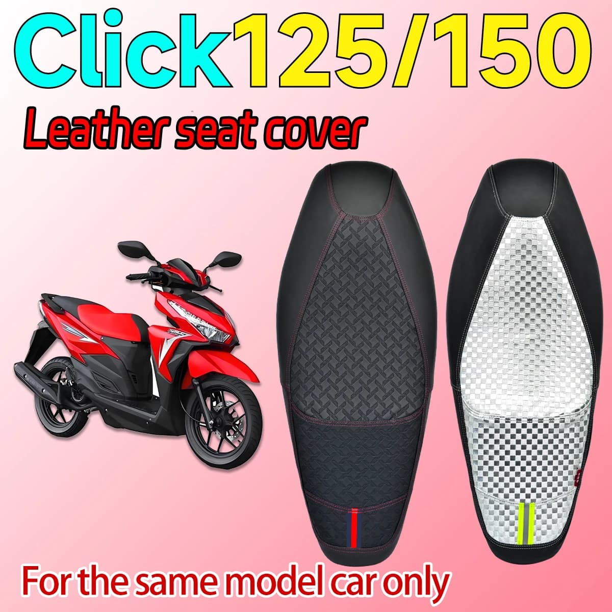 Per Click 125 150 Fodera per cuscino del sedile e coprisedile traspirante in rete 3D per Honda Click125 150 Coprisedile per accessori moto