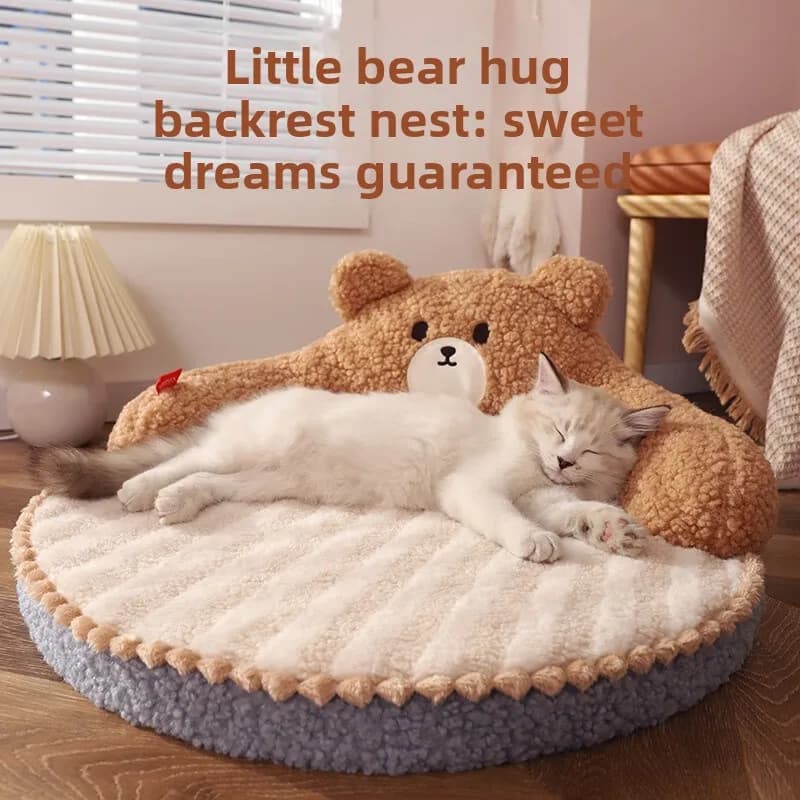 Cuccia universale per gatti per tutte le stagioni, cuccia invernale per animali domestici, lettiera per gatti, accessori per gattini, cuscino caldo invernale per gatti, cuccia per gatti