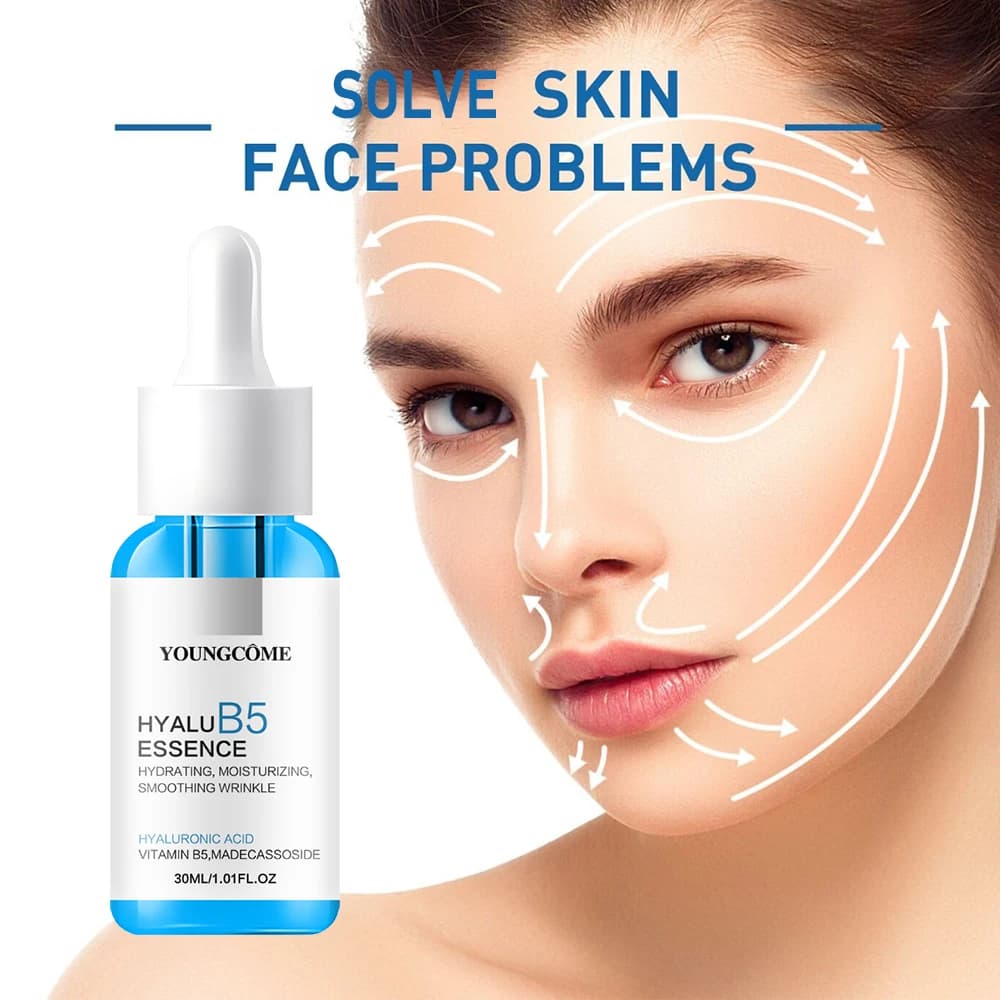 YOUNGCOME HYALU B5 Siero Antirughe Collagene Rimozione istantanea del viso Dissolvenza Linee sottili Idratante per il rimpolpante