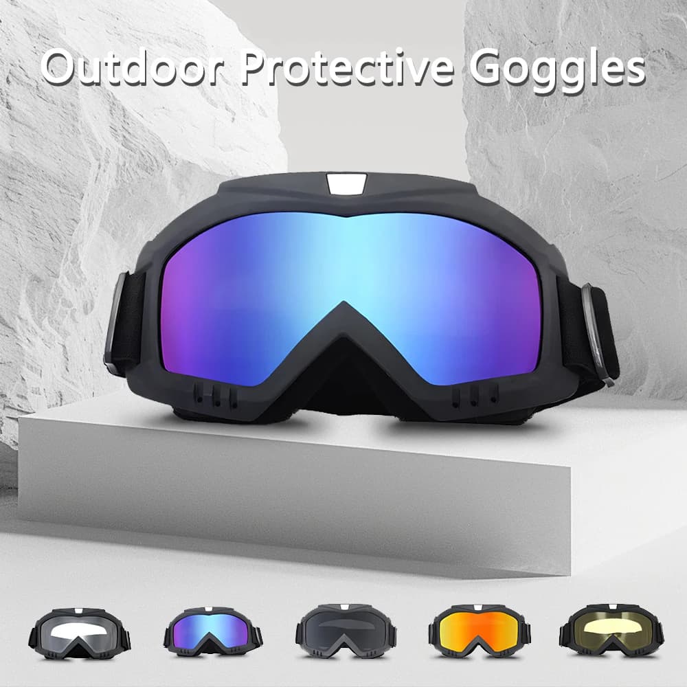 Occhiali protettivi Moto da esterno Antivento Occhiali antisabbia Visiera tattica antideflagrante Occhiali da sci da motocross