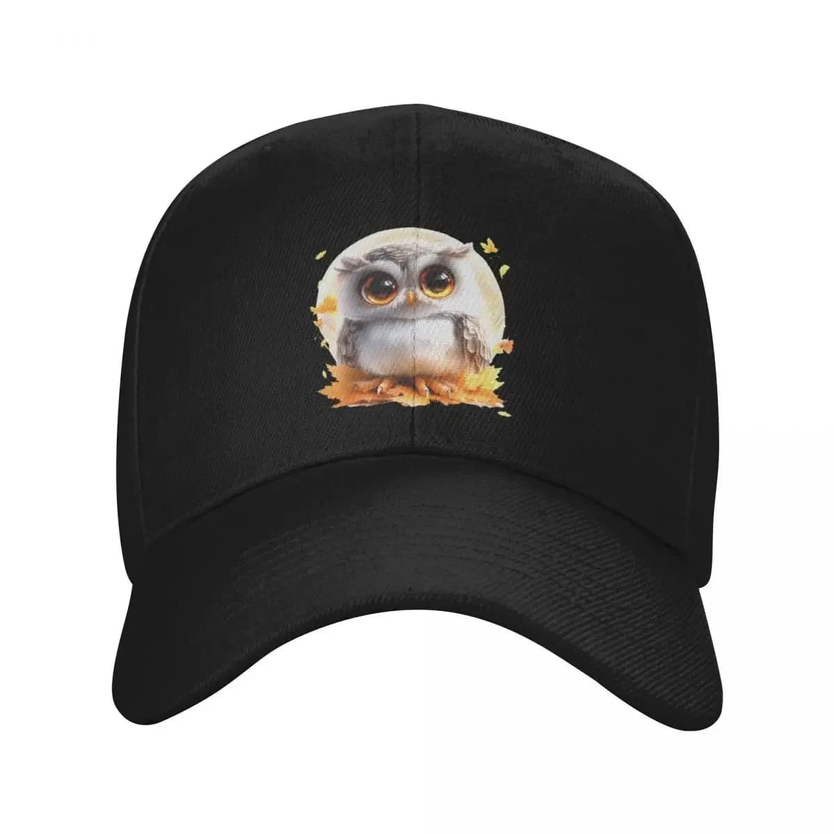 New Little owl in Autumn Baseball Cap Beach Bag Wild Ball Hat Beach Outing sun caps Golf Women Men's