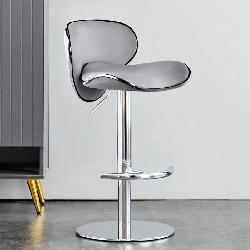 Sedia da bar dal design elegante, moderna, semplice, ergonomica, confortevole, estetica, rilassante, da gioco, minimalista, lounge, mobili da bar