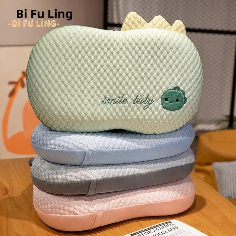 Cuscino Ergonomico in Memory Foam Rimovibile e Lavabile, a Forma di Animale Cartoonesco, per Casa, Ufficio e Divano, in Tessuto di Poliestere