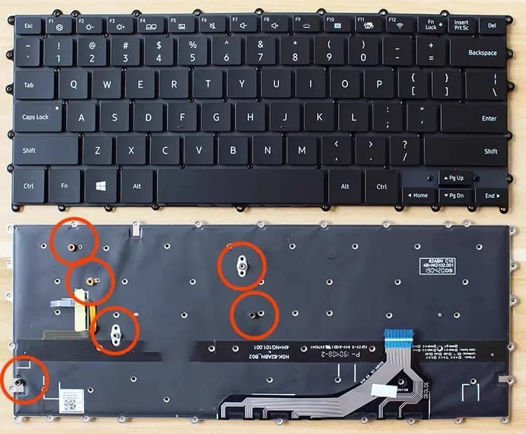 Keyboard For Samsung NP930MBE 930MBE NP930MBE-K05US BA59-04382A backlit US black