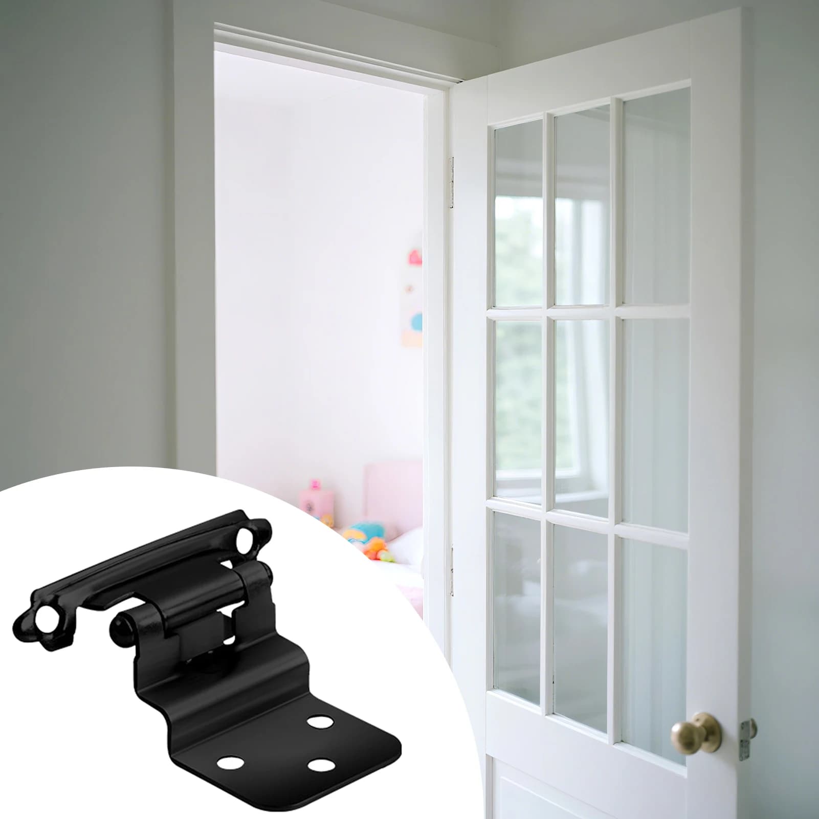 Cerniera Autochiudente Pieghevole, Cerniere Decorative per Porte Autochiudenti Adatte per Uso su Finestre e Porte