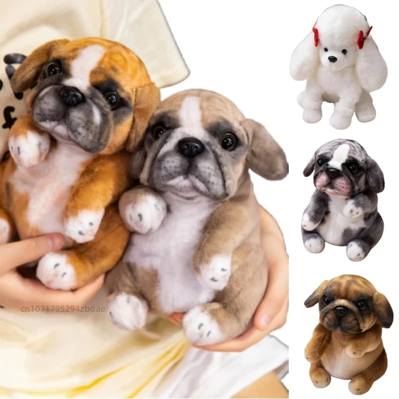 20 cm Simulazione di Alta Qualità Cane Peluche Cuscino Simpatico Cartone Animato Grasso Pug Barboncino Peluche Decorazione Della Casa Regalo Per I Bambini