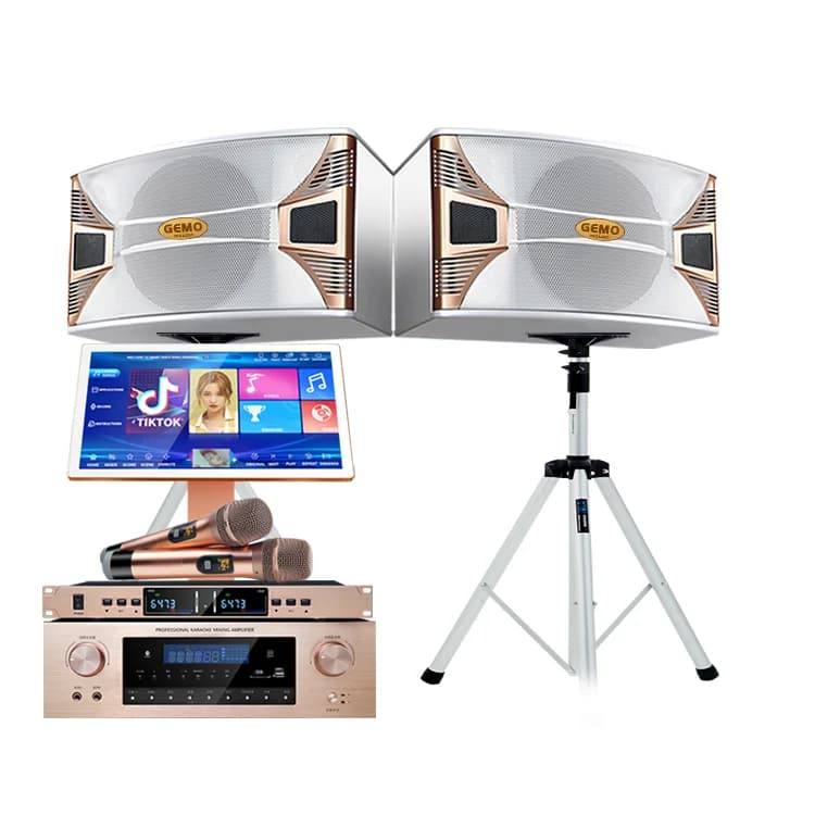 2023 Hot Selling Complete Sound System Boombox With CD Radio Player And Karaoke Machine Includes Mic For Home Karaoke Parties
