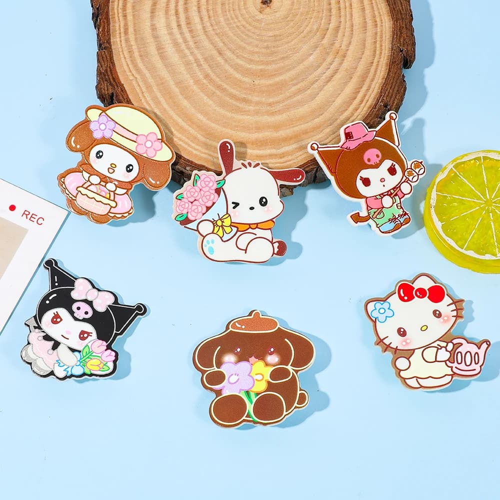 Clip per capelli Sanrio Kuromi My Melody Coquette Aesthetic, Accessori per foto di animali domestici, Accessorio per capelli Y2K Soft Girl, Set regalo per fan