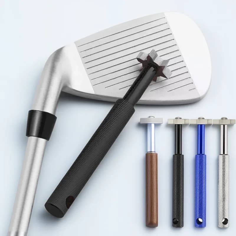 Strumento per la pulizia delle scanalature da golf portatile di alta qualità Strumenti per scanalature a 6 lame Detergente per il viso per sfera quadrata V U