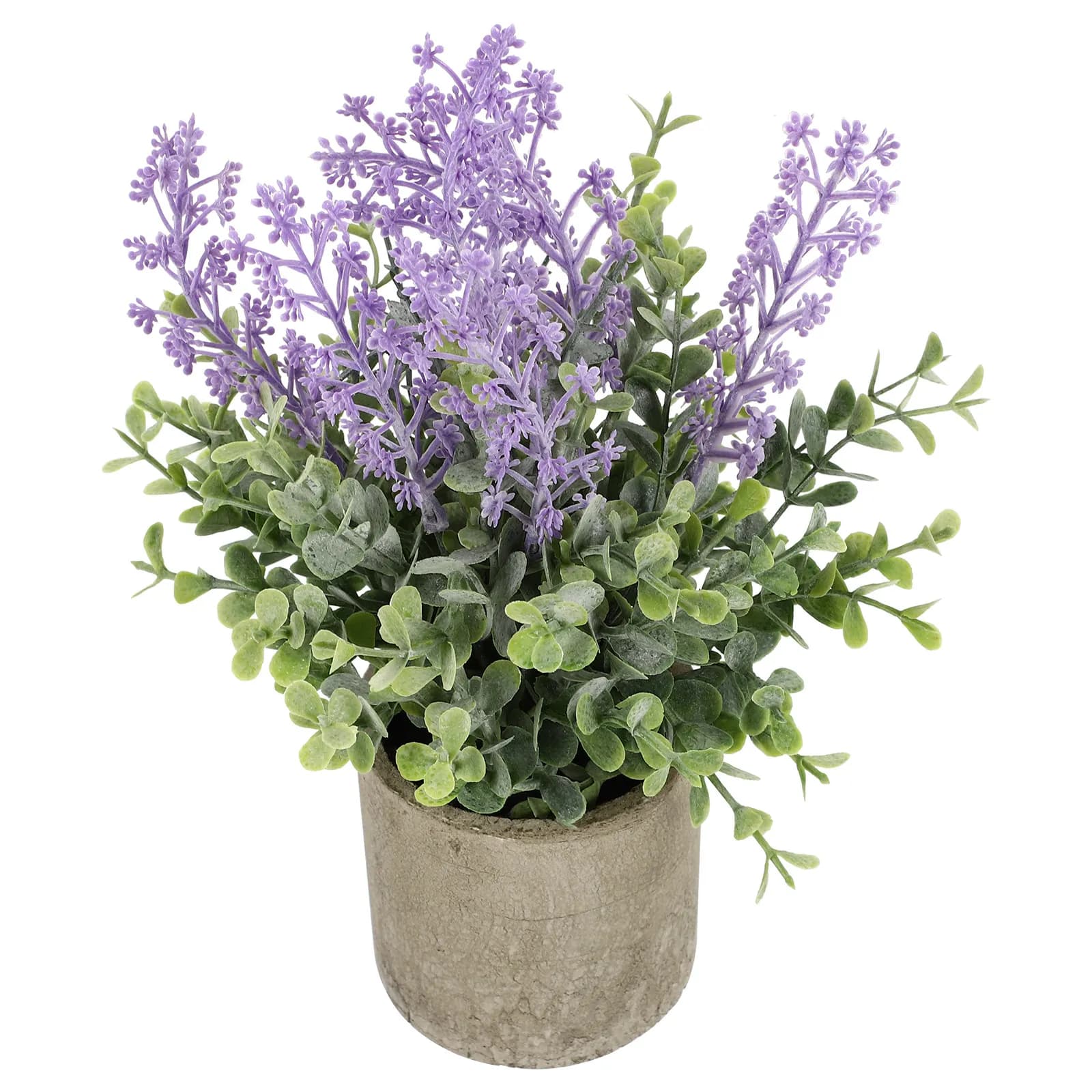 1Pcs Exquisite Artificial Lavender Bonsai Simulation Potted Plant Desktop Decor for Home Office Stress Relief Natural Ambience