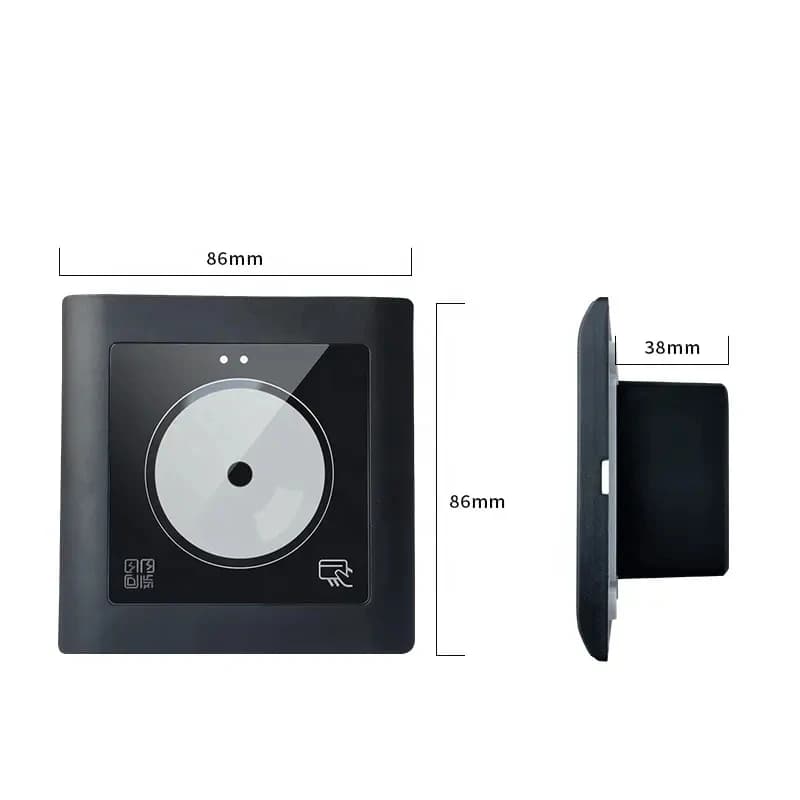 Lettore di schede IC/NFC per scanner di codici QR intelligente incorporato 13,56 M Formato Wg/TTL/RS485/RS232/uscita USB Collegare il sistema di controllo degli accessi