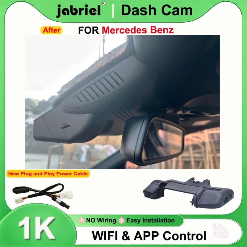 Jabriel HD 1080P Dash Cam WiFi per Mercedes Benz Classe S w220 w221 S320 S350 S400 S450 S500 S600 2015 2016 2017 2018 2019 2020