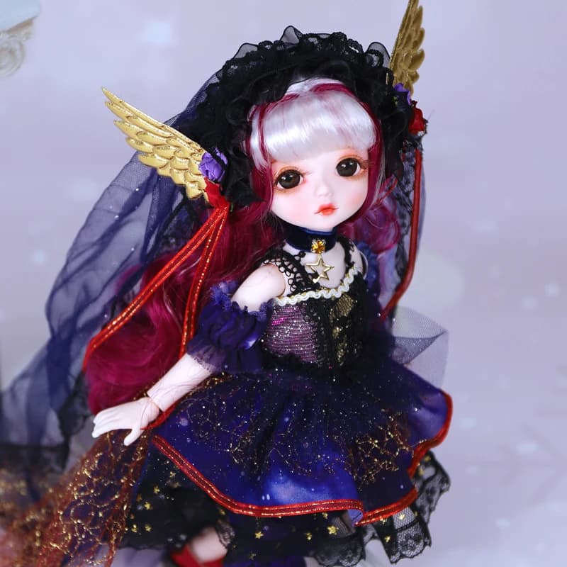 Dream Fairy 1/6 Doll Princess Dress 28cm BJD 28 joints Body Ball Coiled Doll Set complete with clothes shoes toy DIY gift for girls