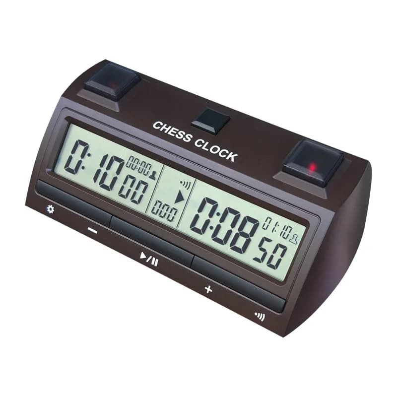 Orologio da scacchi portatile Go Game Conto alla rovescia digitale Timer da arbitro elettronico Orologio da gioco da tavolo principale portatile professionale