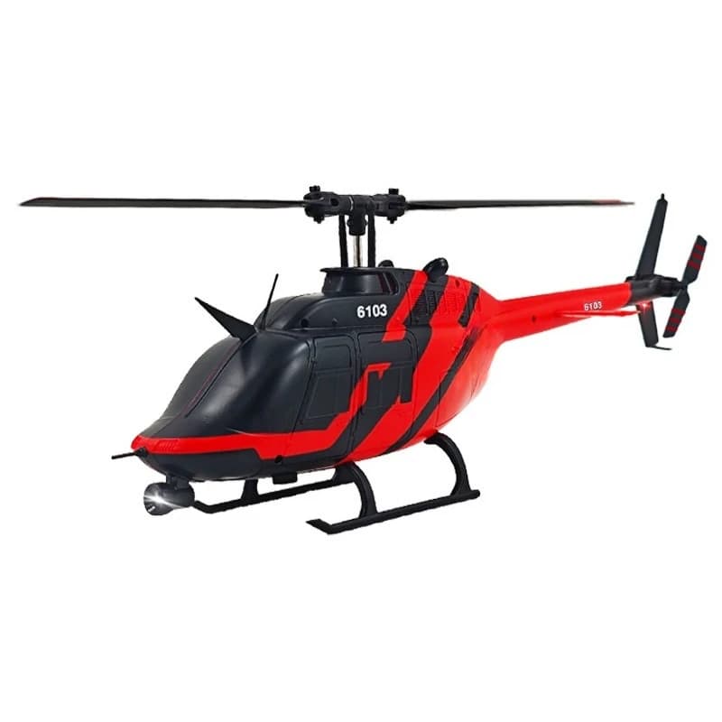 Giocattolo modello di aereo telecomandato RC elettrico con elicottero di simulazione a elica singola senza spazzole a sei canali