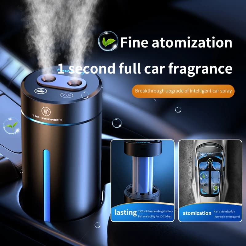 Deodorante per auto Carica USB Aroma Umidificatore Mini Diffusore di oli essenziali Aroma per auto Aromaterapia Accessori interni per auto