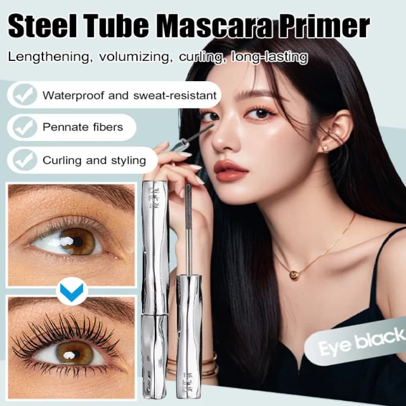 Fiber primer mascara base for thin tube eyelashes for length and extreme volume Long-lasting curling foundation Waterproof makeup
