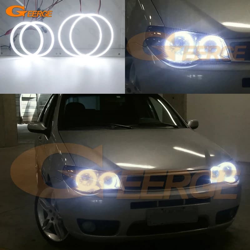 Per FIAT Palio Albea Siena Strada Luce diurna Ultra luminosa SMD LED Angel Eyes Kit Halo Anelli
