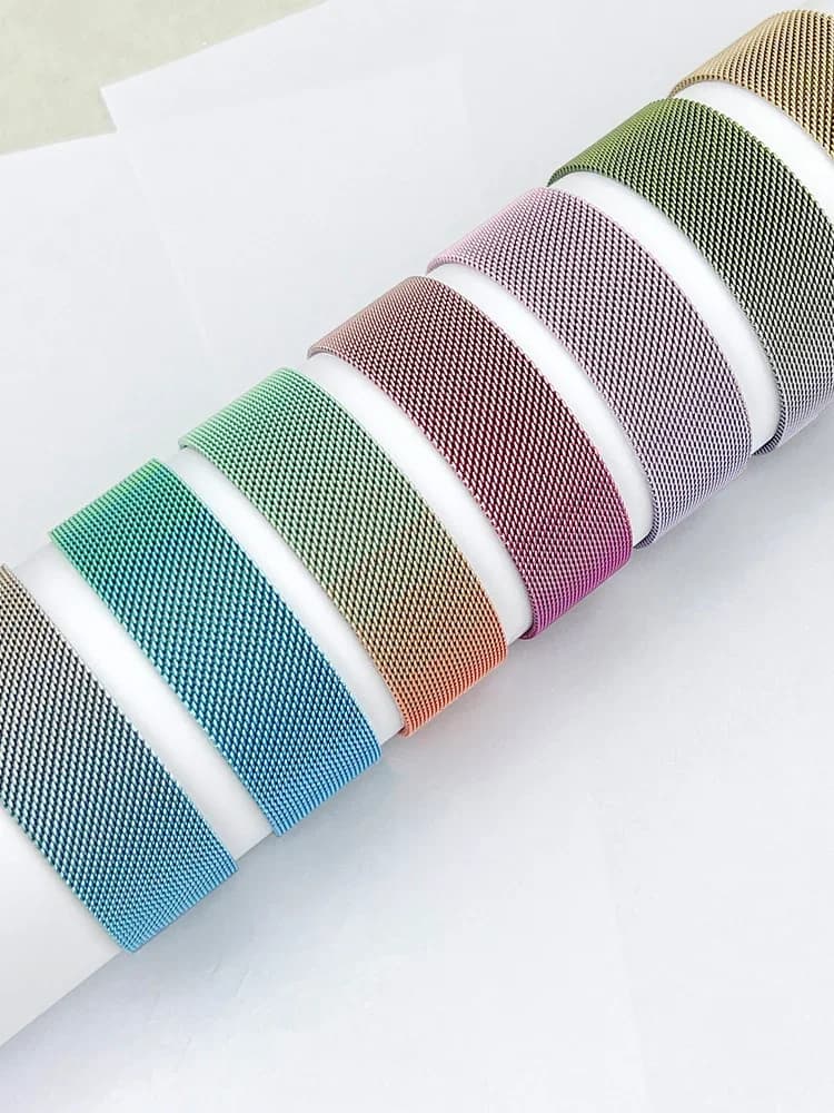 Anello milanese per cinturino apple watch ultra-2 49mm 44mm 45mm 40mm 41mm 42-44mm Bracciale con cinturino Pride serie iwatch 9 8 7 6 SE 5 4 3