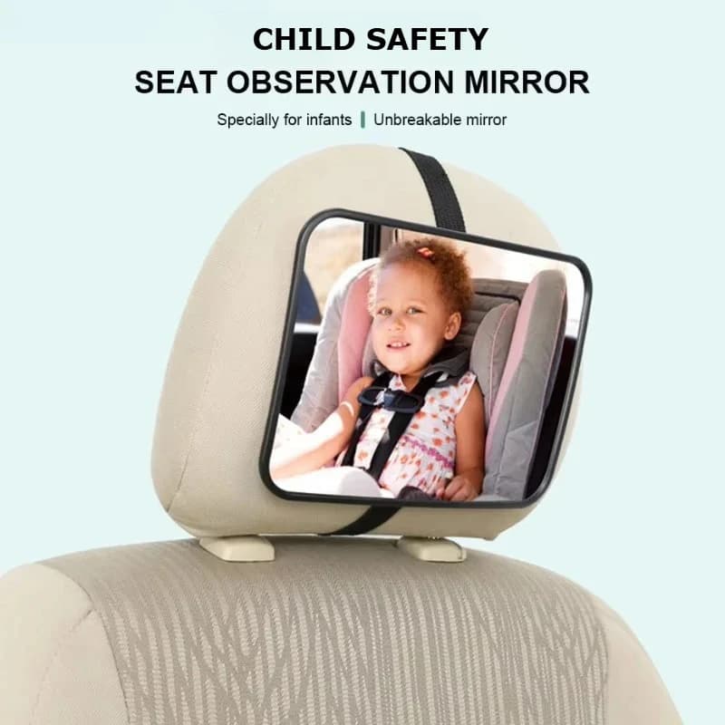 Specchietto retrovisore per auto Specchi per bambini per la sicurezza Specchio interno Seggiolino auto universale Poggiatesta Specchio Monitor Sicurezza per bambini Guida