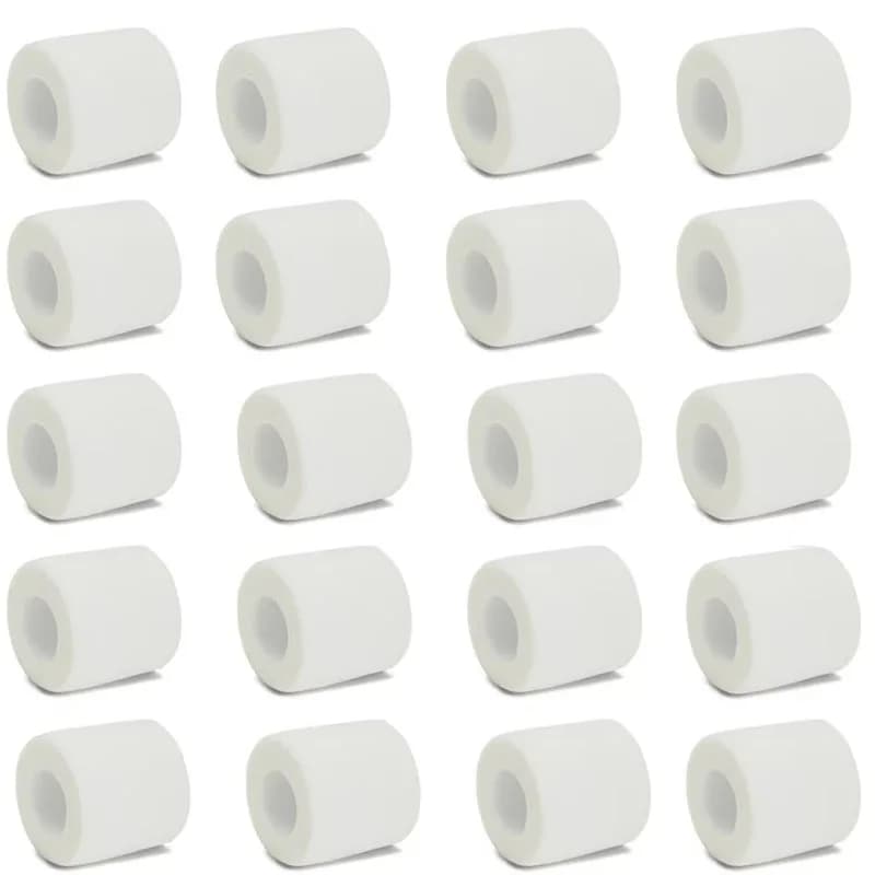 1/6/20PCS Garza Bianca Benda Medica Autoadesiva Traspirante Bende Elastiche per Il Sport Fissaggio Dito Polso Gamba