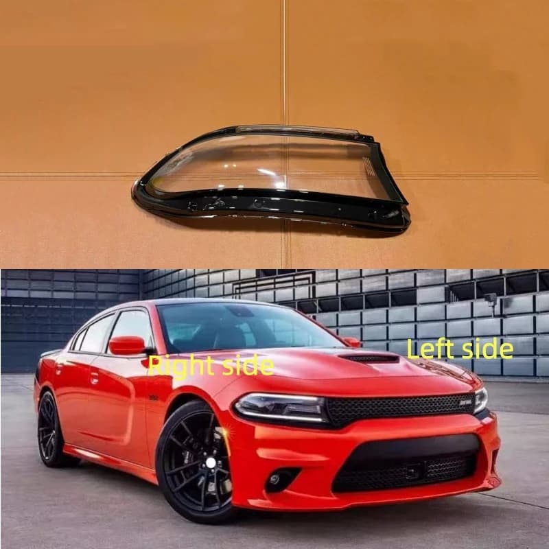 Per Dodge Charger 2015 2016 2017 2018 2019 Faro Dell'automobile Borsette Copertura Del Faro di Ricambio Faro Lente Faro di Vetro