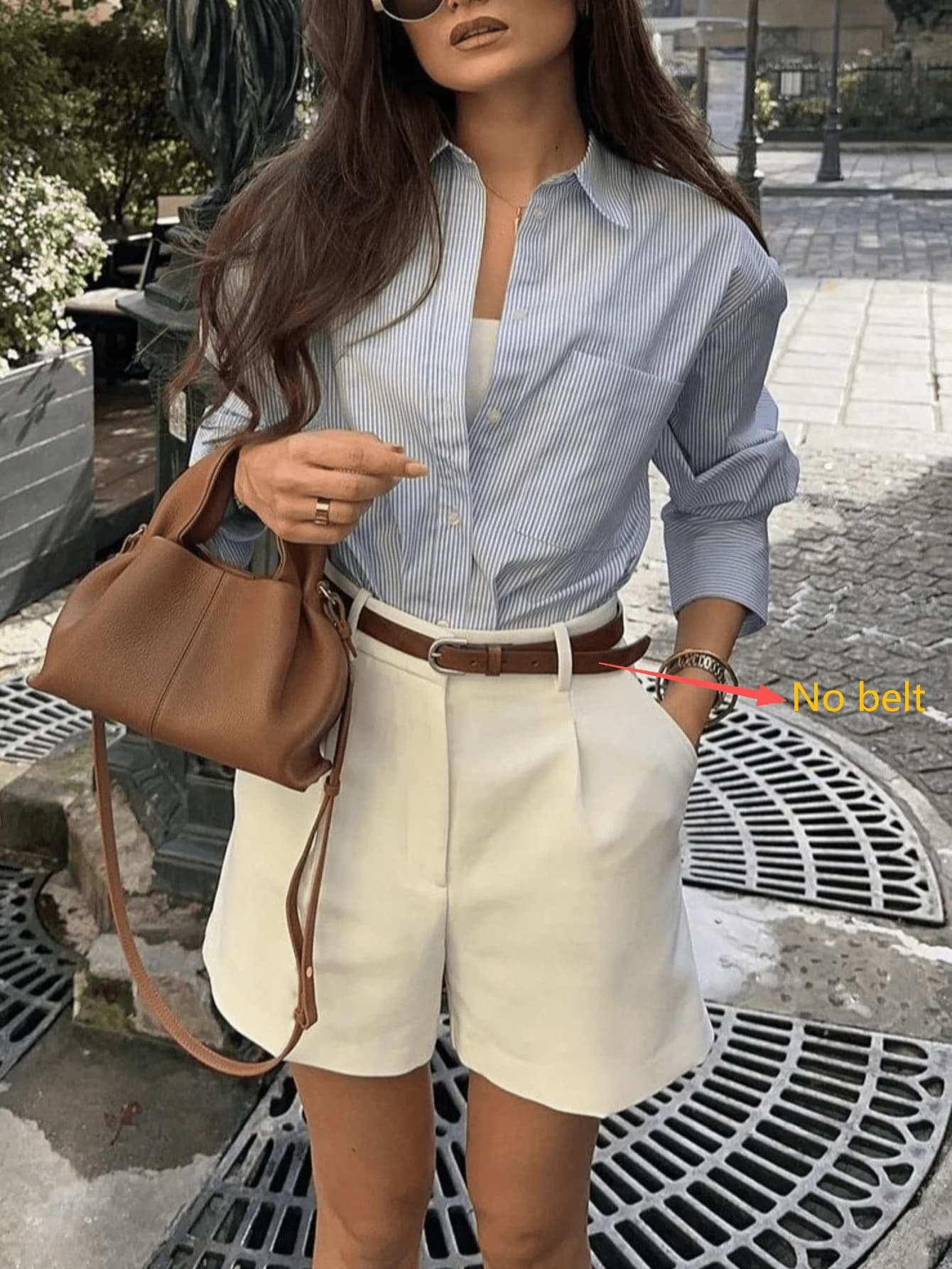 Pantaloncini a vita alta in tinta unita, adatti per il pendolarismo e le vacanze primaverili/estive, abbinabili in modo casual per San Valentino